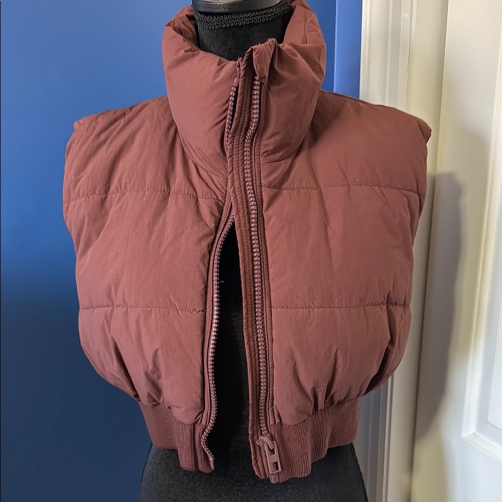 Zara cropped vest